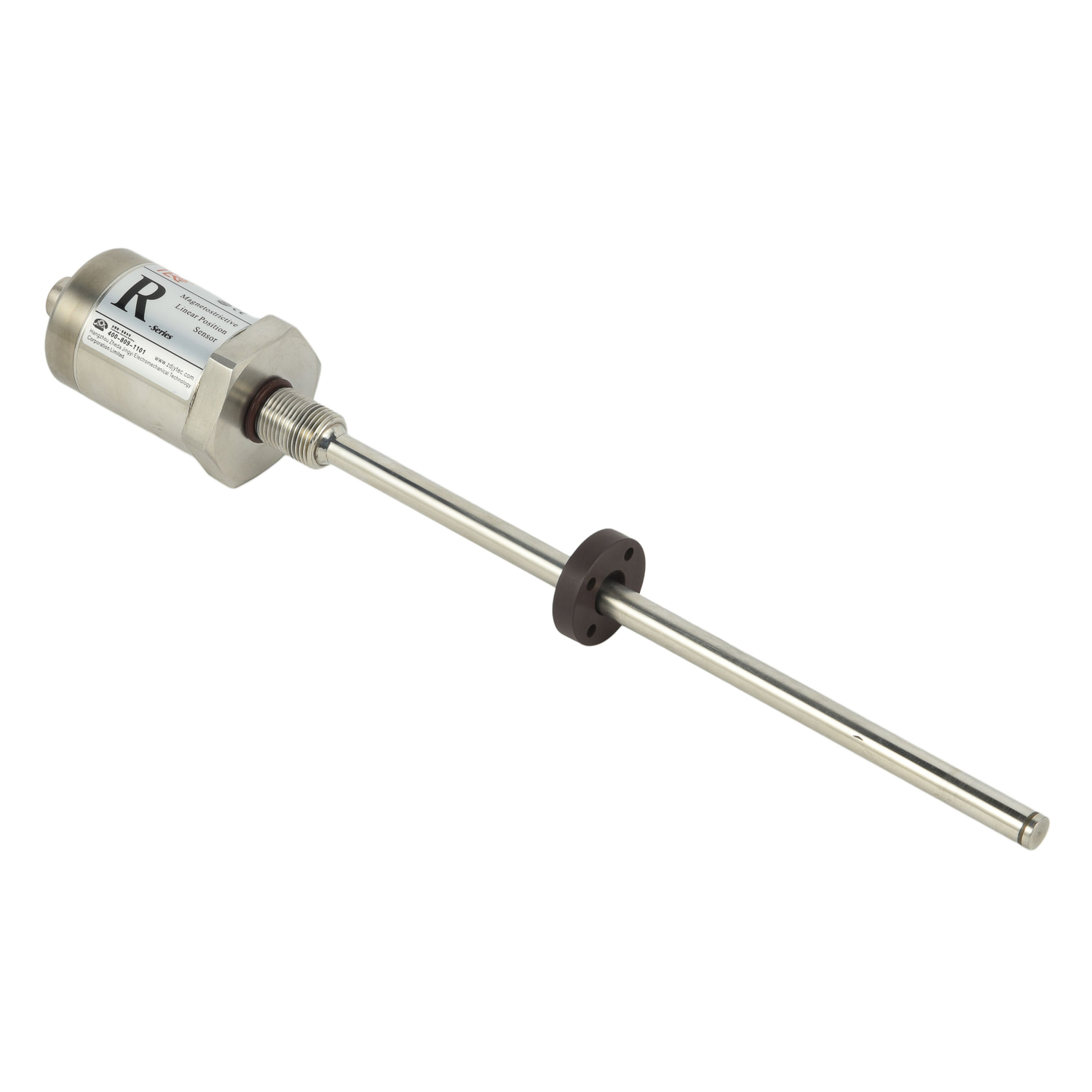 How do magnetostrictive sensors enable absolute position measurement?