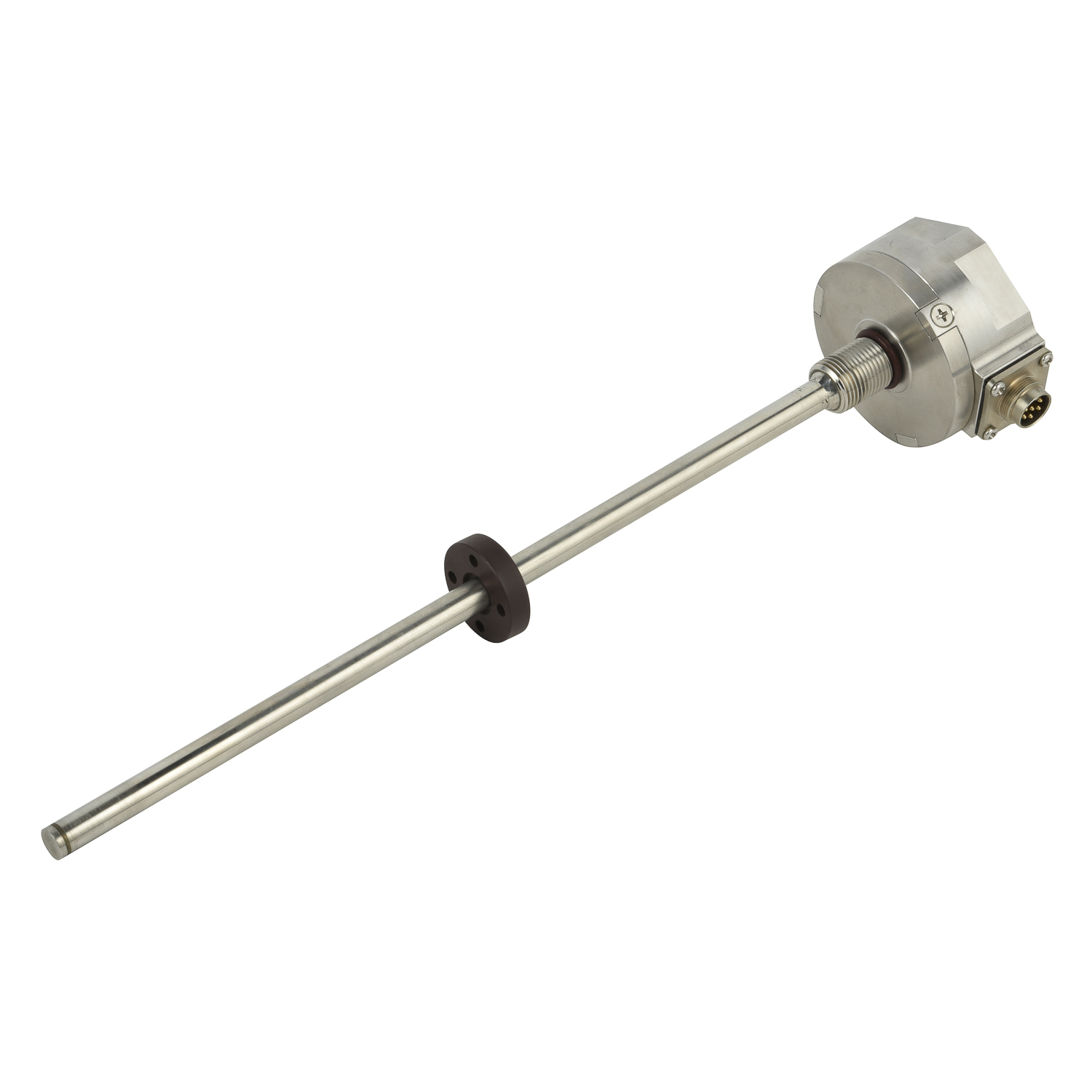 What functions do magnetostrictive sensors serve in injection molding machines?